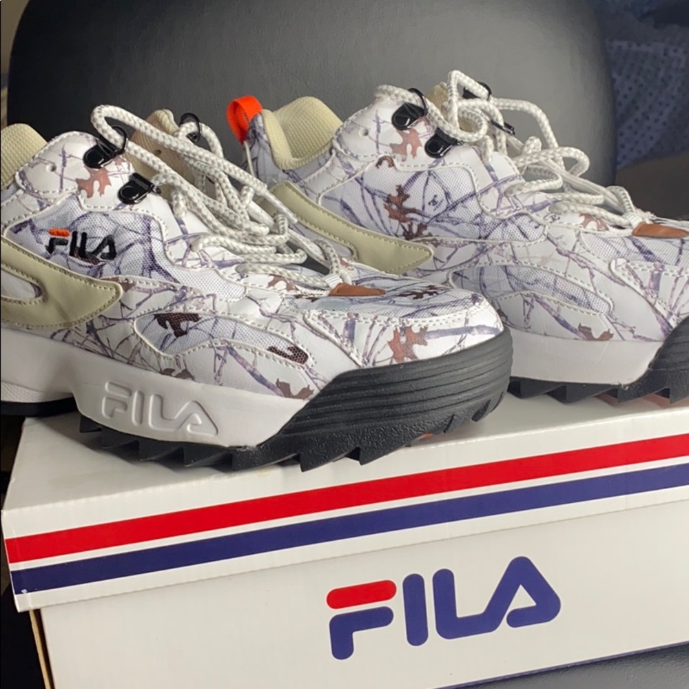 FILA Winter Camo Ray Tracer X Disruptor Sneaker